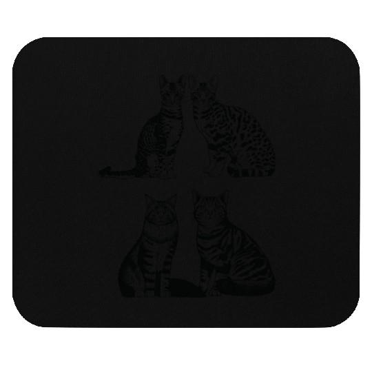 Collection cats tiger Mouse Pads