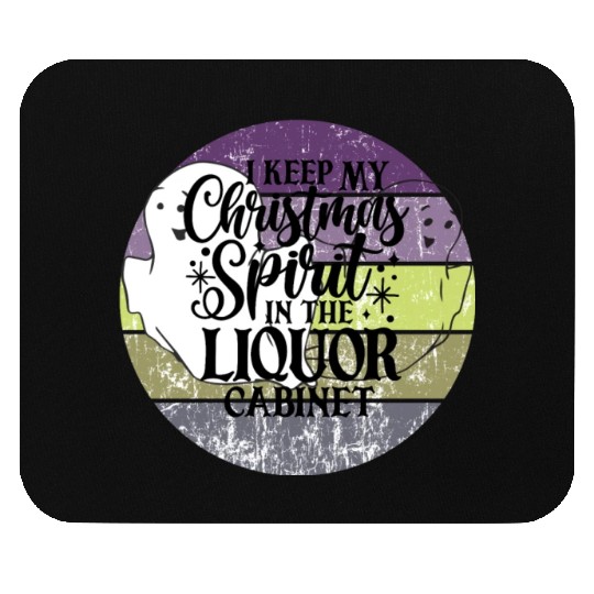Funny Christmas Spirit Ghosts Sunset Mouse Pads
