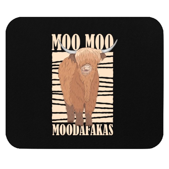 Moo Moo Moodafakas Cow Farmer Lover Animal Farmer Mouse Pads