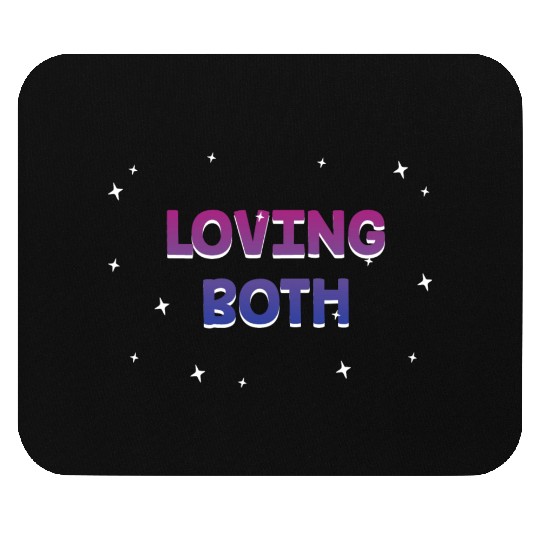 Loving Both Bisexual LGBTQ Bi Pride Gender Mouse Pads