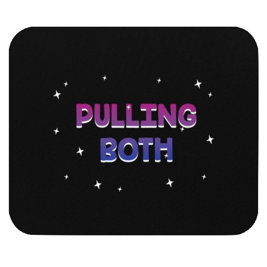 Pulling Both Bisexual LGBTQ Bi Pride Couples Funny Mouse Pads
