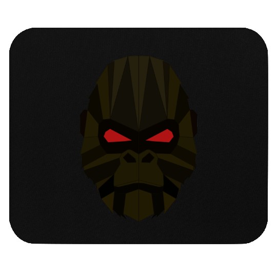 Evil gorilla geometrical Mouse Pads