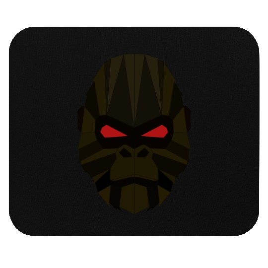 Evil gorilla geometrical Mouse Pads