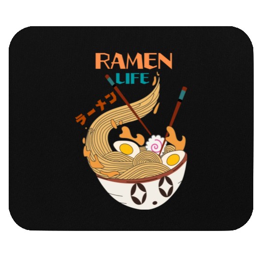 Ramen Mushroom Crossword-japanese noodles Mouse Pads