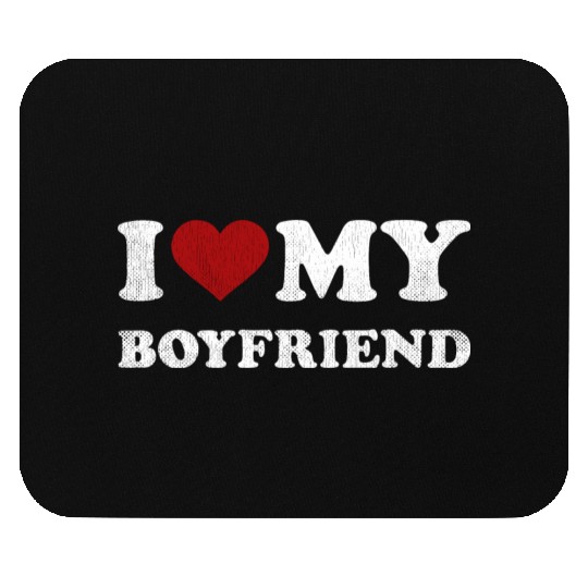 I Love BF I Love my Boyfriend Mouse Pads