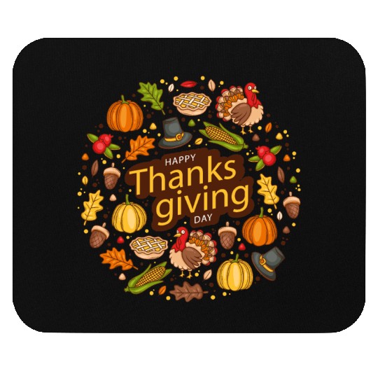 Feast Thanksgiving ,Food Feast ,Fall Thanksgiving Mouse Pads
