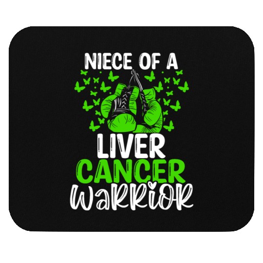 Liver Cancer Awareness Niece Aunt Uncle Mouse Pads