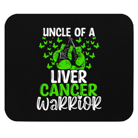 Liver Cancer Awareness Uncle Nephew Niece Mouse Pads