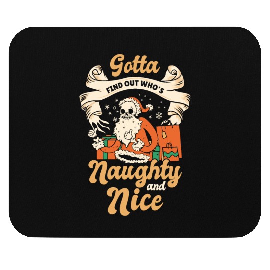 Scary Santa Skull Christmas Holiday Horror Mouse Pads