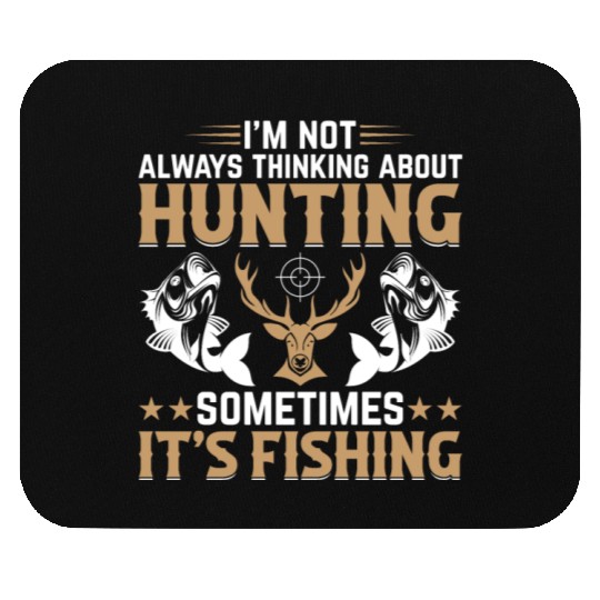 Fish Fishing Deer Hunting Trout Fishing - Deer Hun Mouse Pads