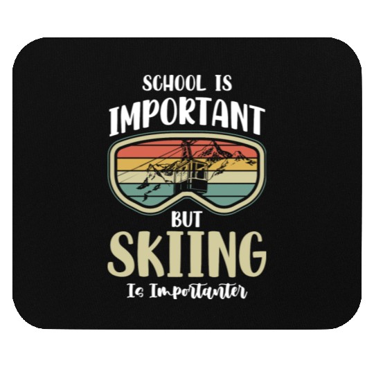 Skiing Snowboards Skier Mouse Pads