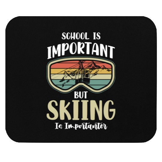 Skiing Snowboards Skier Mouse Pads