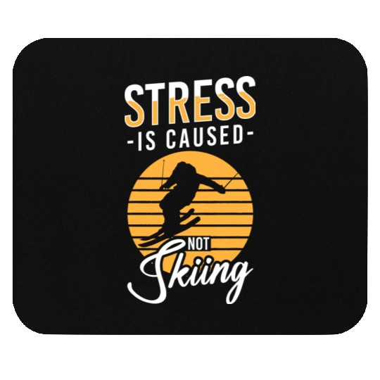 Skiing Vacation Mountains Ski Slope Mouse Pads