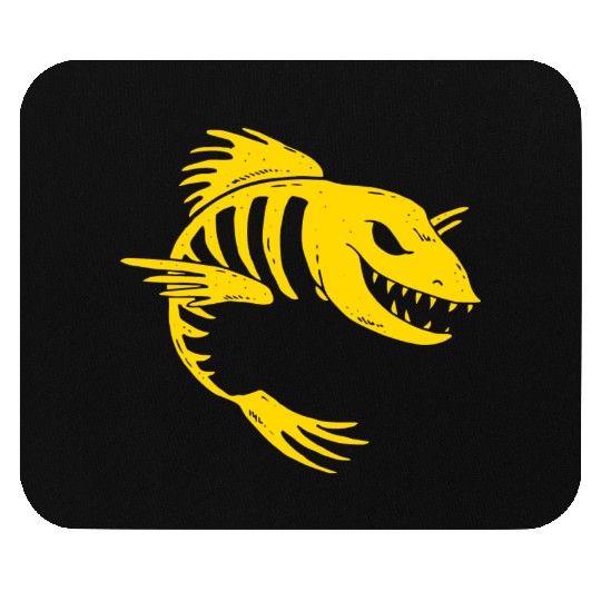 Fish Skeleton Mouse Pads