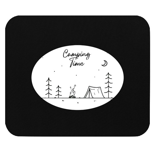 Camping time Mouse Pads