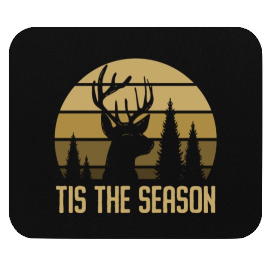 Tis The Season Vintage Dear Hunting Mouse Pads