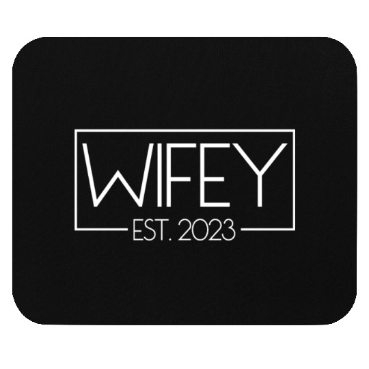 Wifey Est. 2023 Matching Couple Newlywed Marriedwi Mouse Pads