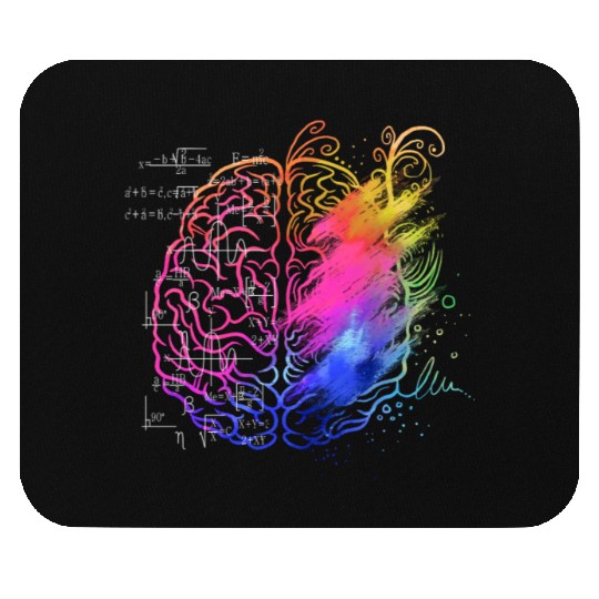 Art Teacher Brain, Math Teacher Mouse Pads