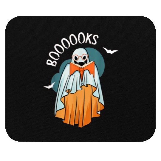 Ghost Book Reading Teacher School Funny Halloween Mouse Pads