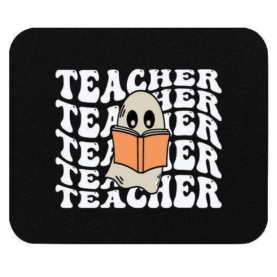 ghost teacher reading Mouse Pads
