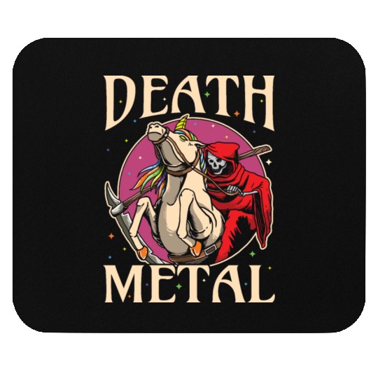 Reaper Rock Satan Unicorn Festivals Death Metal Mouse Pads