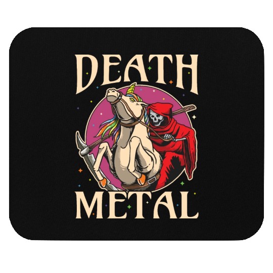 Reaper Rock Satan Unicorn Festivals Death Metal Mouse Pads
