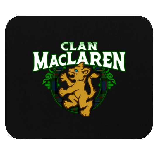 Clan MacLaren Cute Baby Lion Rampant Kitten Mouse Pads