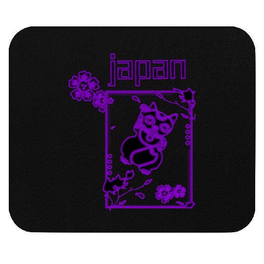 Japan Neon lucky Cat Mouse Pads