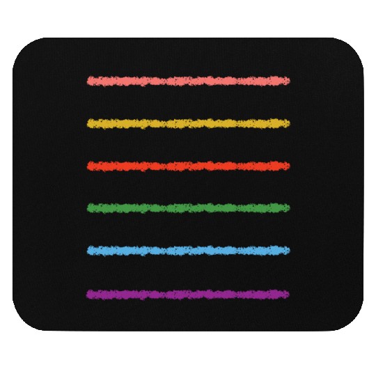 Crayon Lines Simple Artwork Mouse Pads