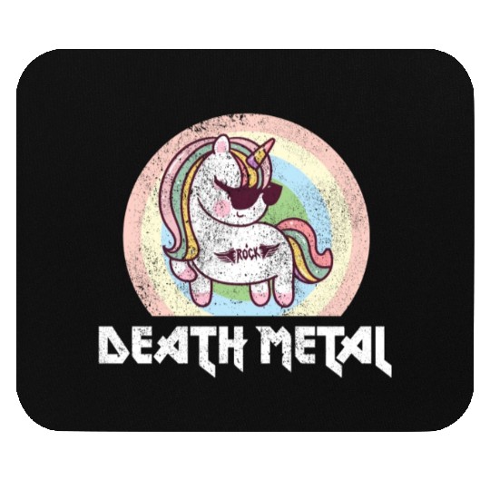 Goth Rock Satan Unicorn Festivals Death Metal Mouse Pads