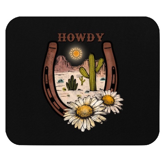 HOWDY -Desert Horseshoe Mouse Pads
