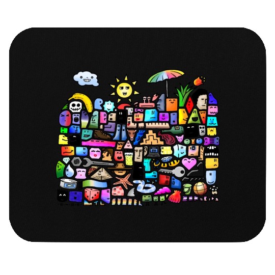 SUMMER stone faces - DIGITAL Mouse Pads