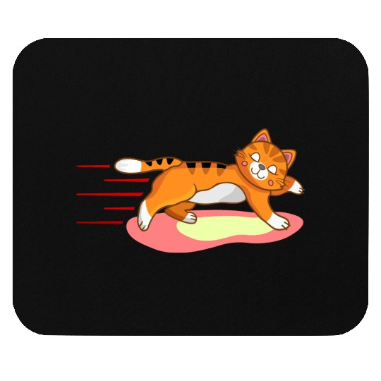 Fat cat Running Mouse Pads
