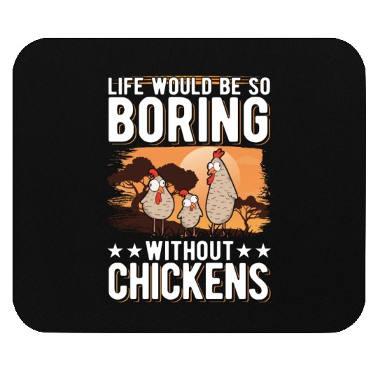 Chickens Gift Farmer Chicken Coop Mouse Pads