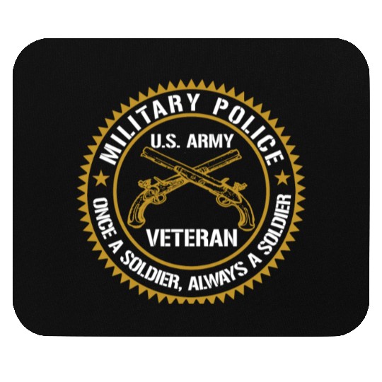 Military Police Us Army Veteran Once A Soldier Alw Mouse Pads