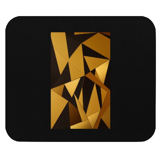 Black and Gold Minimalist Mouse Pads