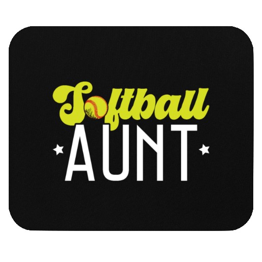 Softball Aunt Softball Player Pitcher Catcher Mouse Pads