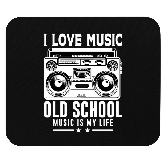 I Love Music, Old School Music Is My Life Mouse Pads