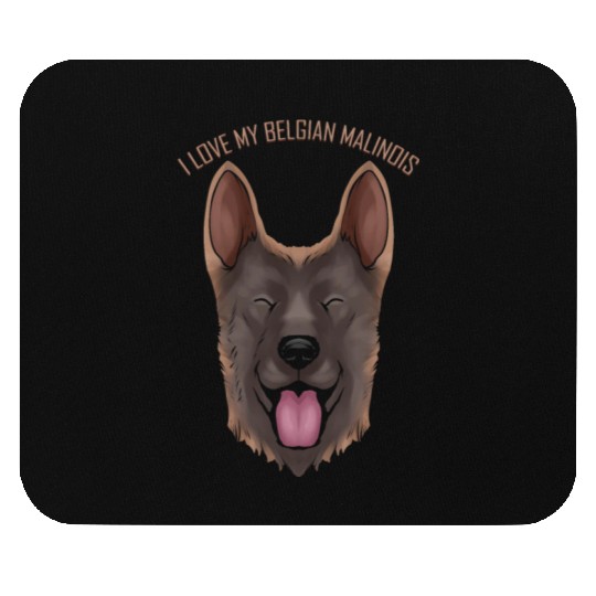 Dog Lover - I Love My Belgian Malinois Mouse Pads