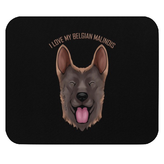 Dog Lover - I Love My Belgian Malinois Mouse Pads