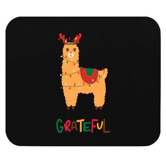 Fa La La La LLama - Grateful ! Mouse Pads