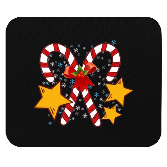 Christmas candy cane for holidays Mouse Pads