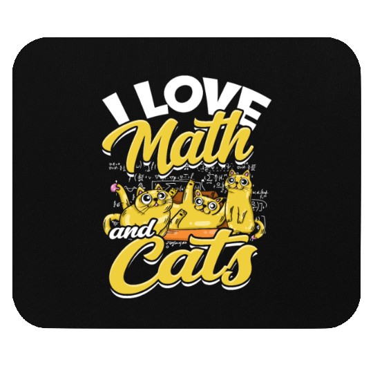 I love math and cats - mathematical Mouse Pads