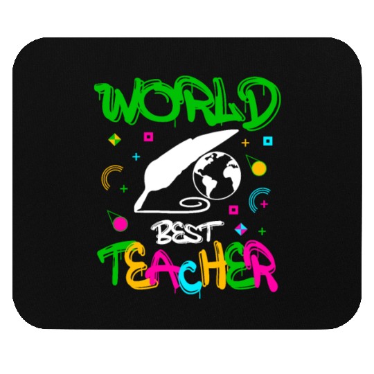 World Best Teacher Funny Quotes Gifts Mouse Pads