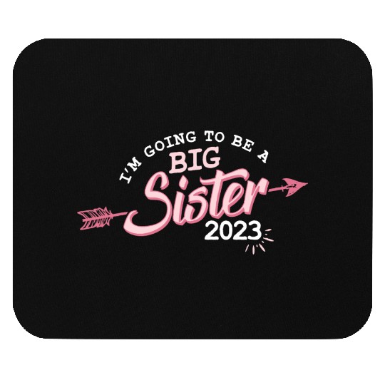 Going to be a Big sister 2023 pregnancy baby girls Mouse Pads