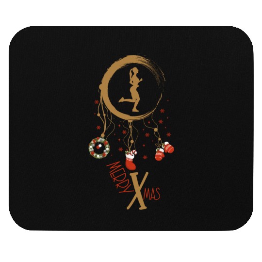Winter dreamcatcher Christmas Jogging Mouse Pads