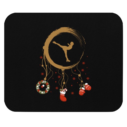 Winter dreamcatcher Christmas Figure skating Mouse Pads