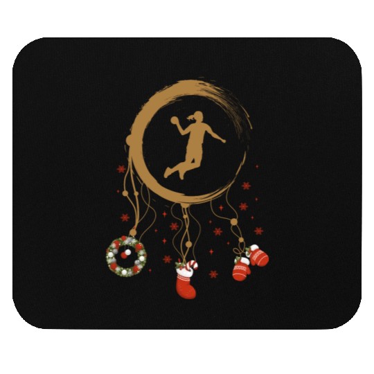 Winter dreamcatcher Christmas Handball girl Mouse Pads
