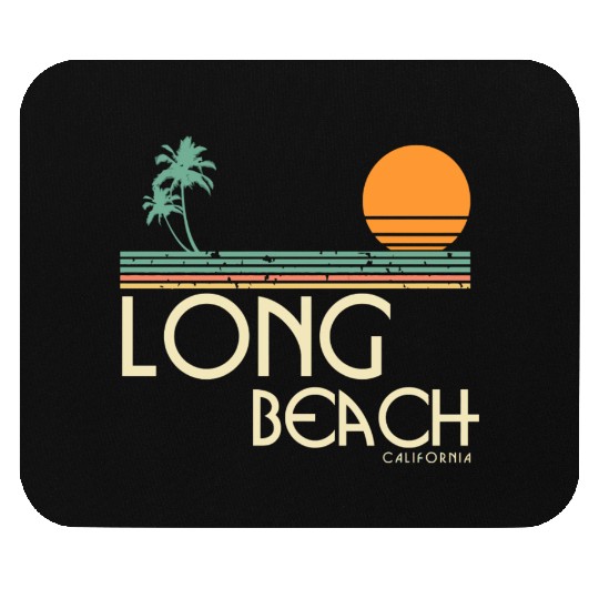Vintage Long Beach California Mouse Pads