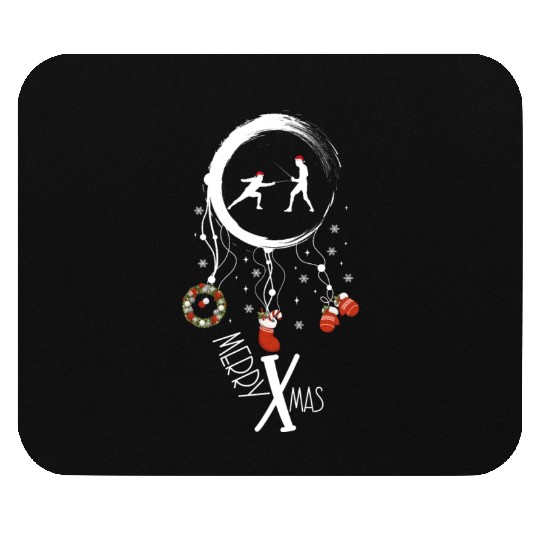 Winter dreamcatcher Christmas Fencing Mouse Pads